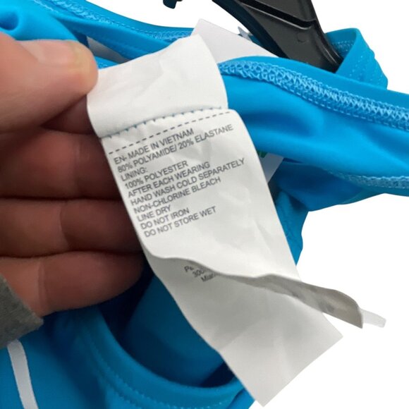 Nike NWT Kids Swimwear Racerback One-Piece Swimsuit XL Blue Stretch Beach - Picture 3 of 6